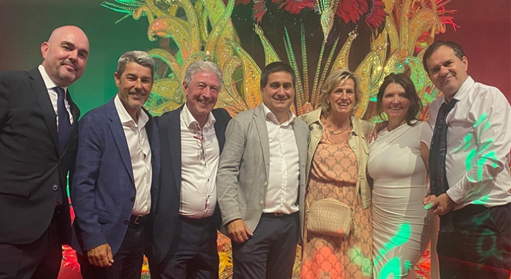 Juan Francisco Hernández (Barceló Hotel Group), Alberto Bernabé (PwC España), Delfín Vila (Chatur Hotels); Pablo Guillén (LIVVO Hotels); Astrid van Wijk (Seaside Collection), Lenka Vikova (Canaria Travel CZ) y Marcial Lozano (Canarias Continental Atlantico)