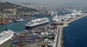 Cruceros en el puerto de Barcelona