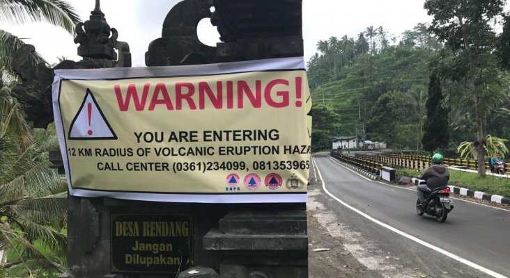 Advertencia ante la actividad sísmica en el Monte Agung